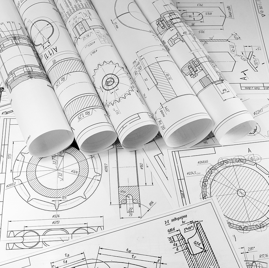 Engineering and technology. The work of the engineer. Technical drawing, machine parts. Metalworking, engineering and technology.